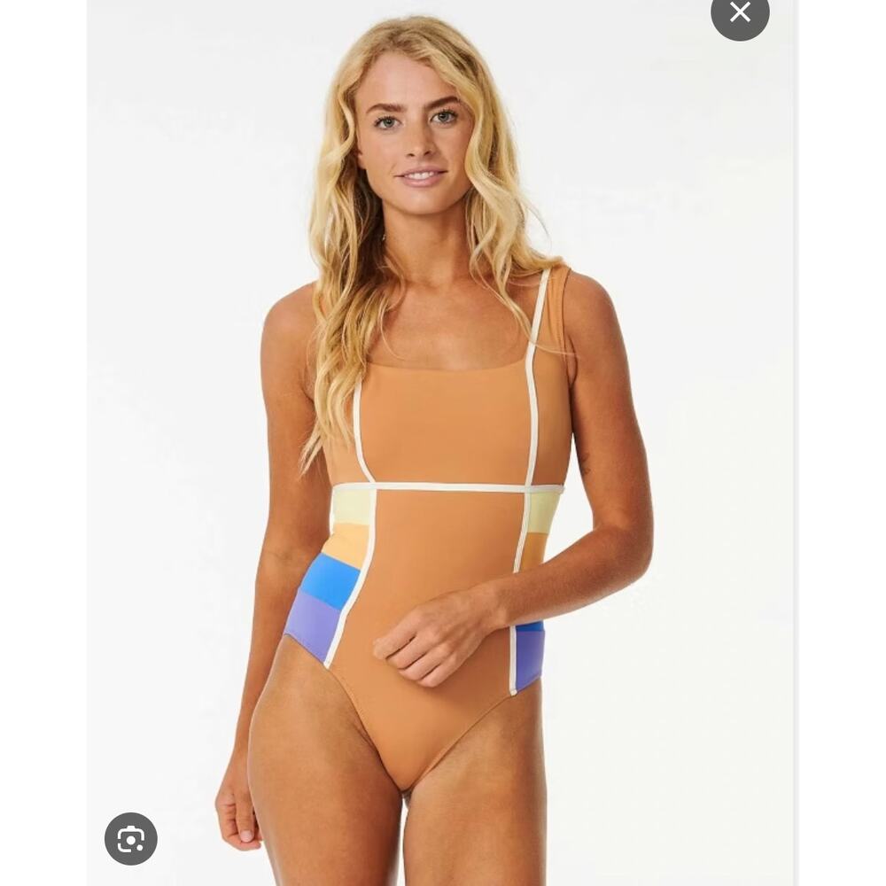 Rip Curl Rainbow Side Panel One Piece Swimsuit Size Small - Picture 8 of 8